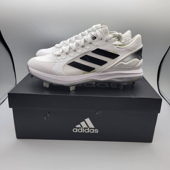 Adidas Purehustle 2 Elite Womens 9 White Softball Metal Cleats FY4393 Fast Pitch - Picture 13 of 15